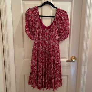 Rebecca Taylor Tiered Floral Dress